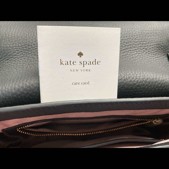 Kate Spade Black Leather Flower Shoulder Bag - Picture 10 of 12